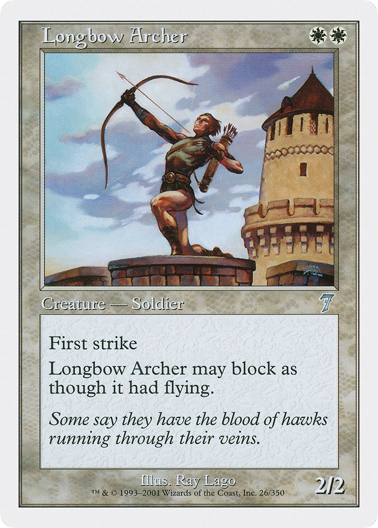 Longbow Archer (7ED-026) - 7th Edition