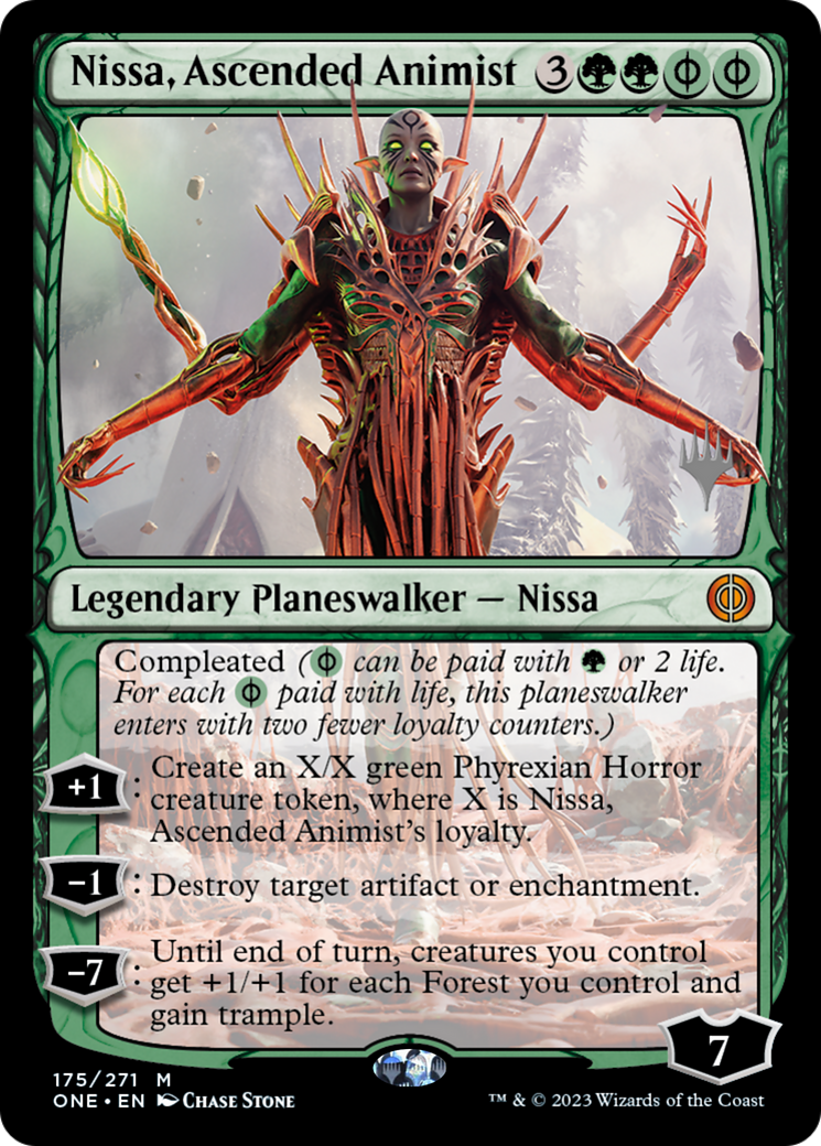 Nissa, Ascended Animist (PPONE-175) - Phyrexia: All Will Be One Promos