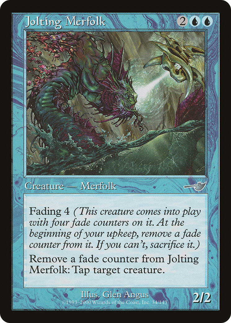 Jolting Merfolk (NMS-034) - Nemesis Foil