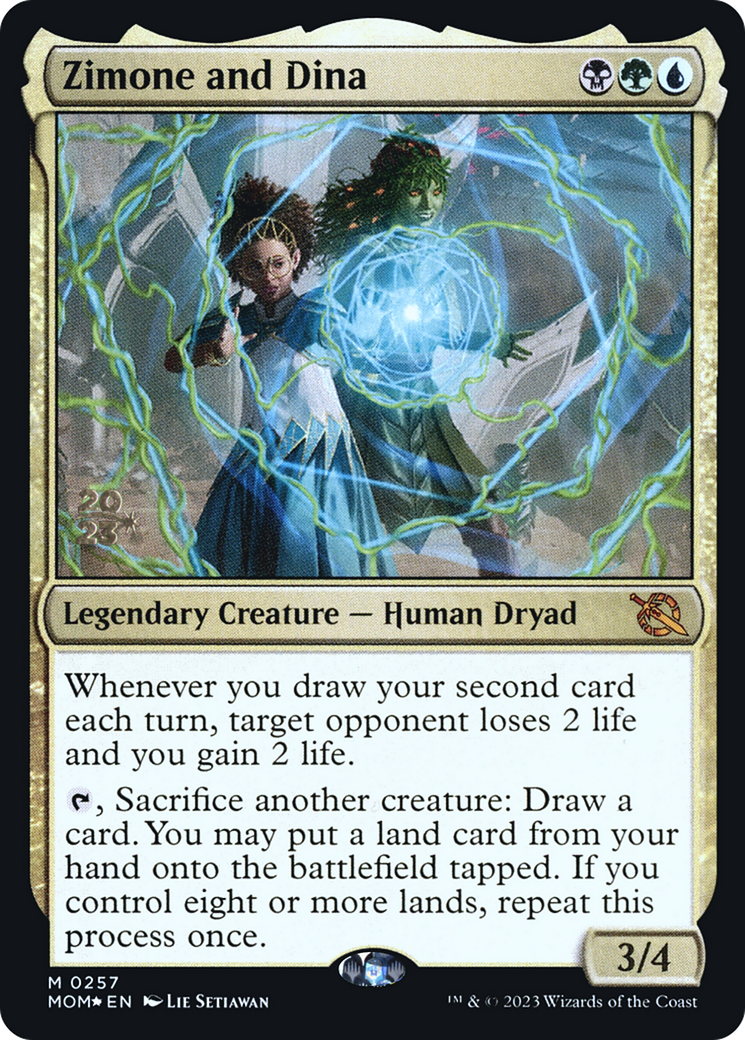 Zimone and Dina (PRE-257) - March of the Machine Promos Foil