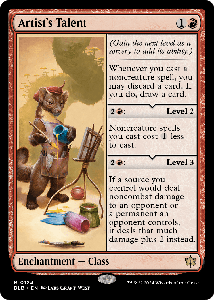 Artist's Talent (BLB-124) - Bloomburrow Foil