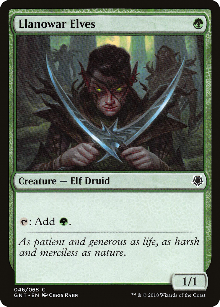 Llanowar Elves (GNT-046) - Game Night