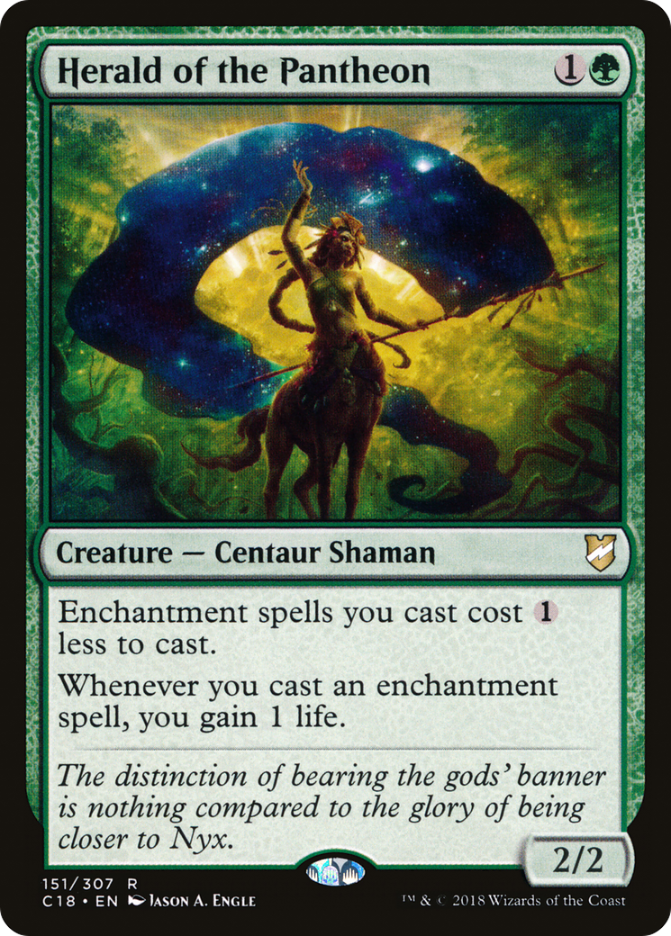 Herald of the Pantheon (C18-151) - Commander 2018