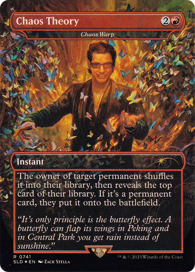 Chaos Theory - Chaos Warp (Rainbow Foil) (SLD-741) - Secret Lair Drop / Chaos Theory (Borderless) Foil