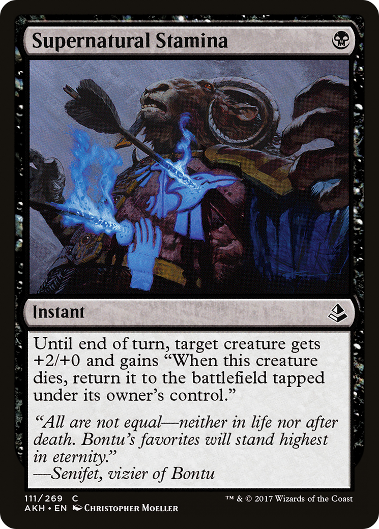 Supernatural Stamina (AKH-111) - Amonkhet Foil