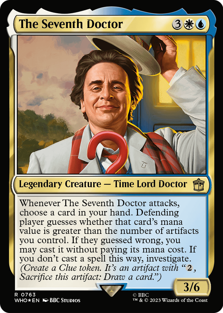 The Seventh Doctor (Surge Foil) (WHO-763) - Doctor Who Foil