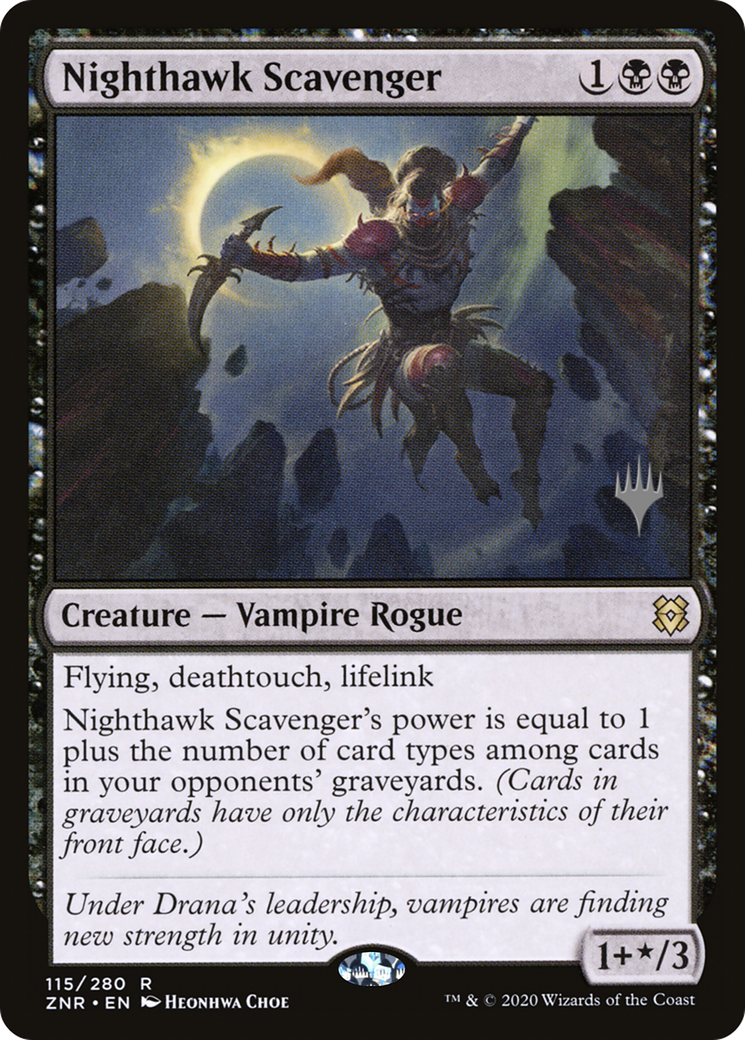 Nighthawk Scavenger (PPZNR-115) - Zendikar Rising Promos