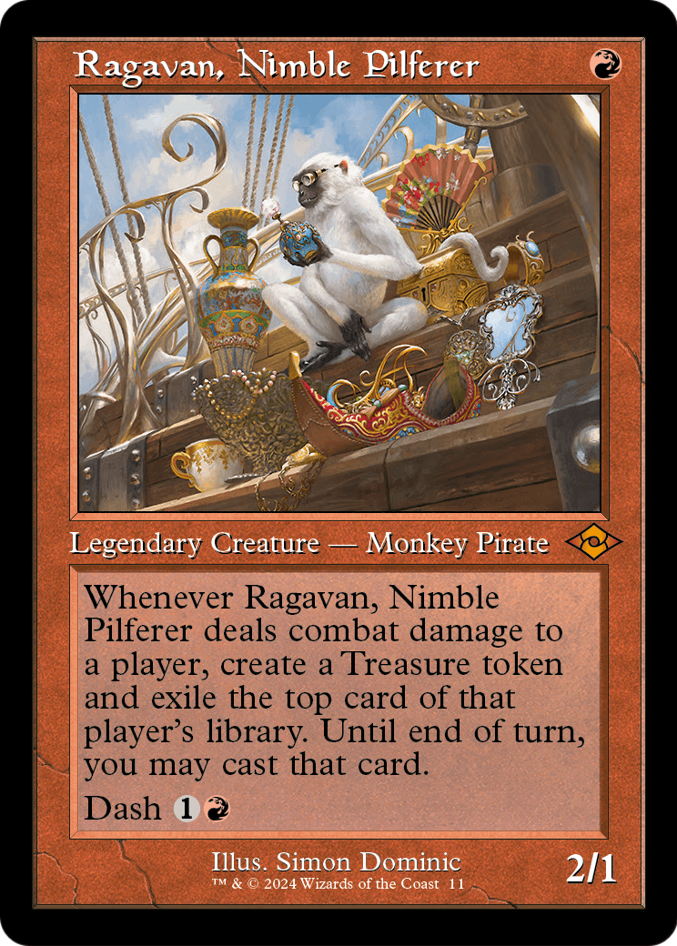 Ragavan, Nimble Pilferer (Retro Frame) (MH2-011) - Modern Horizons 2 Timeshifts