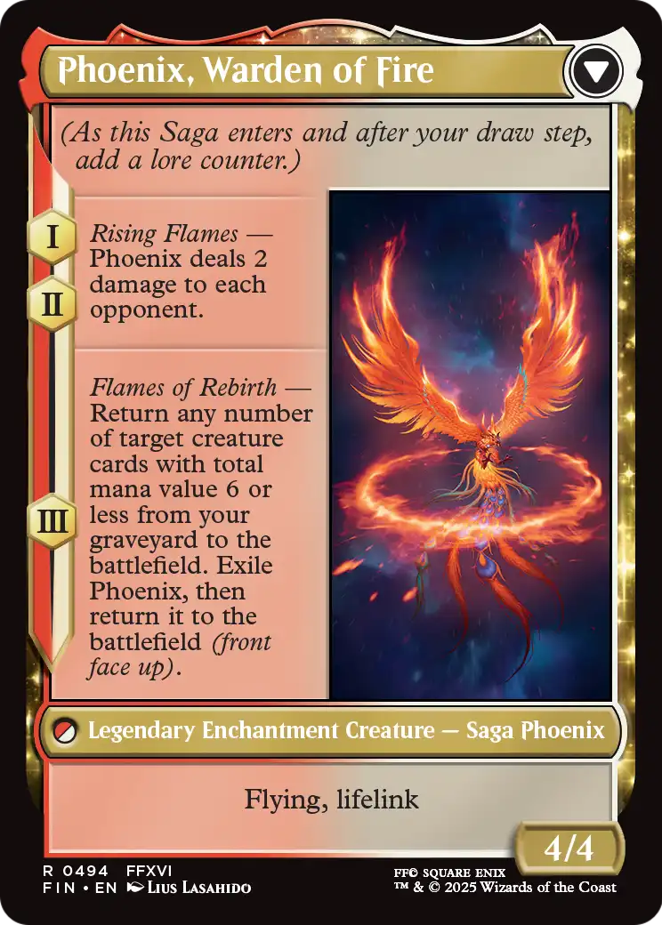 Joshua, Phoenix's Dominant (Extended Art) (FIN-494) - FINAL FANTASY: (enchantment, Extended Art)