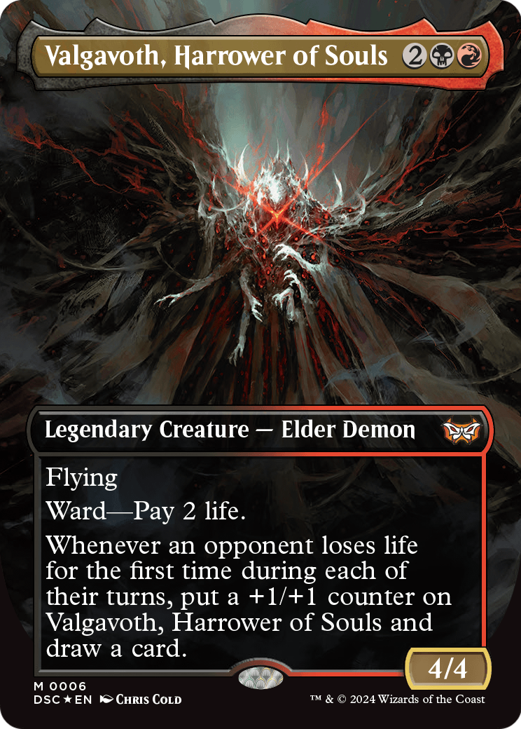 Valgavoth, Harrower of Souls (Borderless) (DSC-006) - Duskmourn: House of Horror Commander