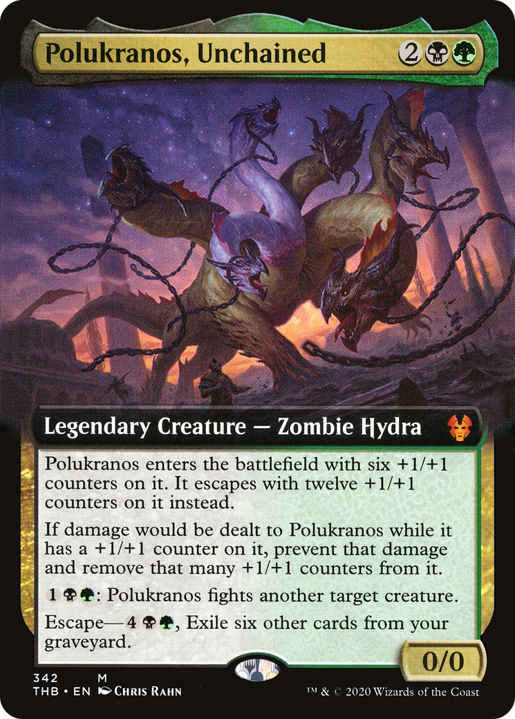 Polukranos, Unchained (Extended Art) (THB-342) - Theros Beyond Death: (Extended Art)
