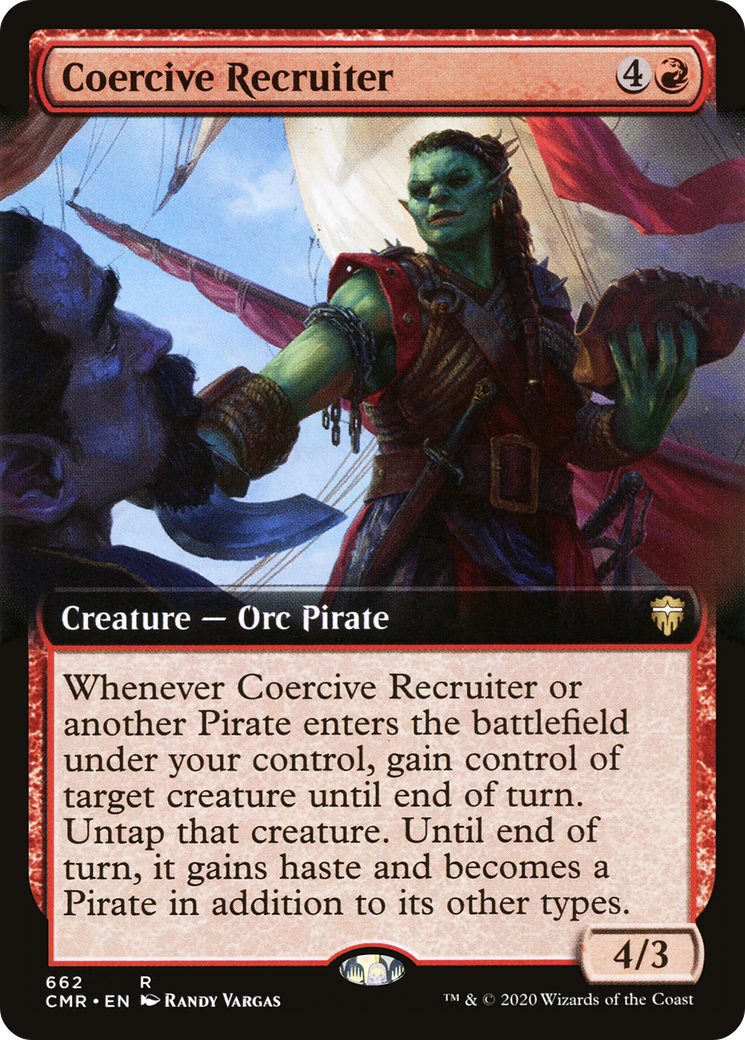 Coercive Recruiter (Extended Art) (CMR-662) - Commander Legends: (Extended Art)