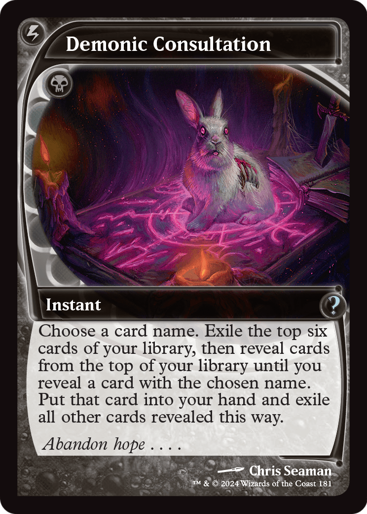 Demonic Consultation (Future Sight) (MB2-181) - Mystery Booster 2 Foil