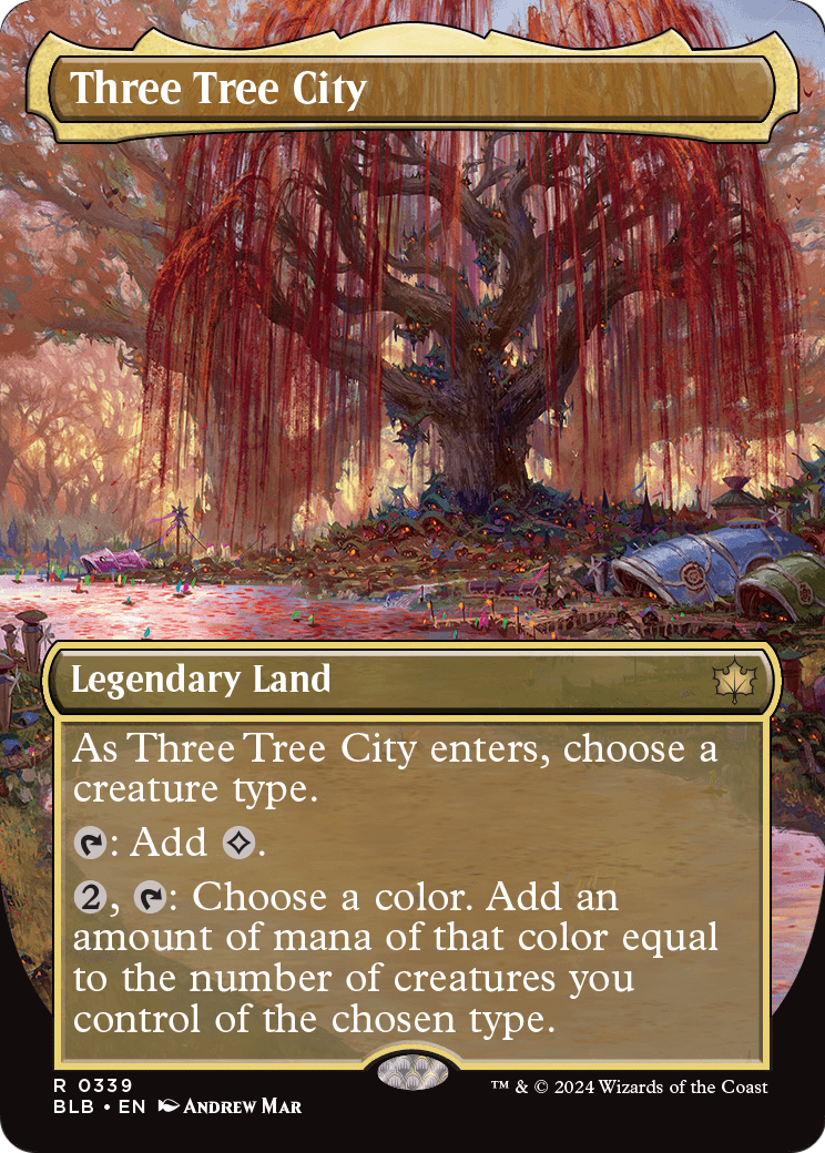 Three Tree City (Borderless) (0339) (BLB-339) - Bloomburrow