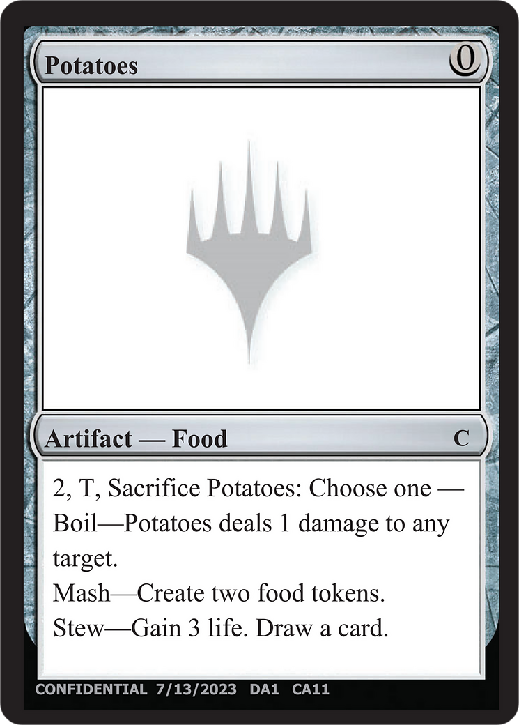 Potatoes (UNK-CAA) - Unknown Event