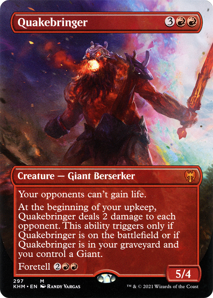 Quakebringer (Borderless) (KHM-297) - Kaldheim (Borderless) Foil