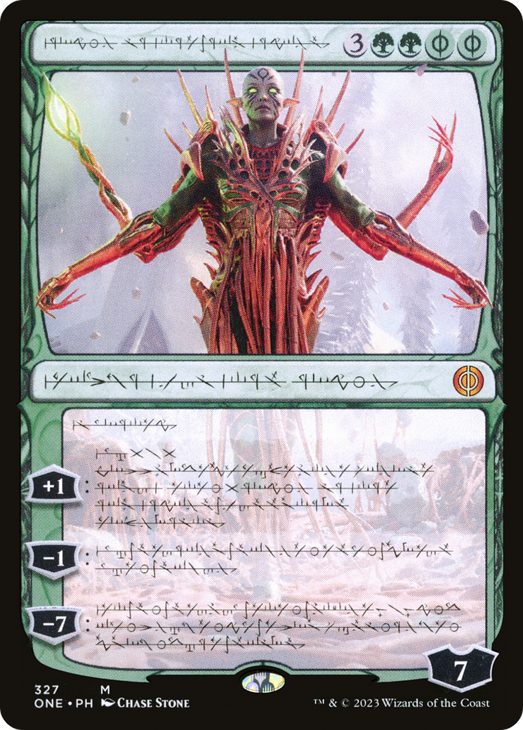 Nissa, Ascended Animist (Phyrexian) (ONE-327) - Phyrexia: All Will Be One: (Showcase)
