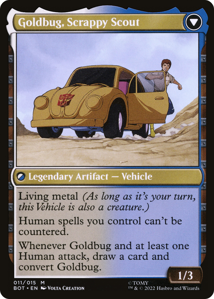 Goldbug, Humanity's Ally (BOT-011) - Transformers: (convertdfc) Foil