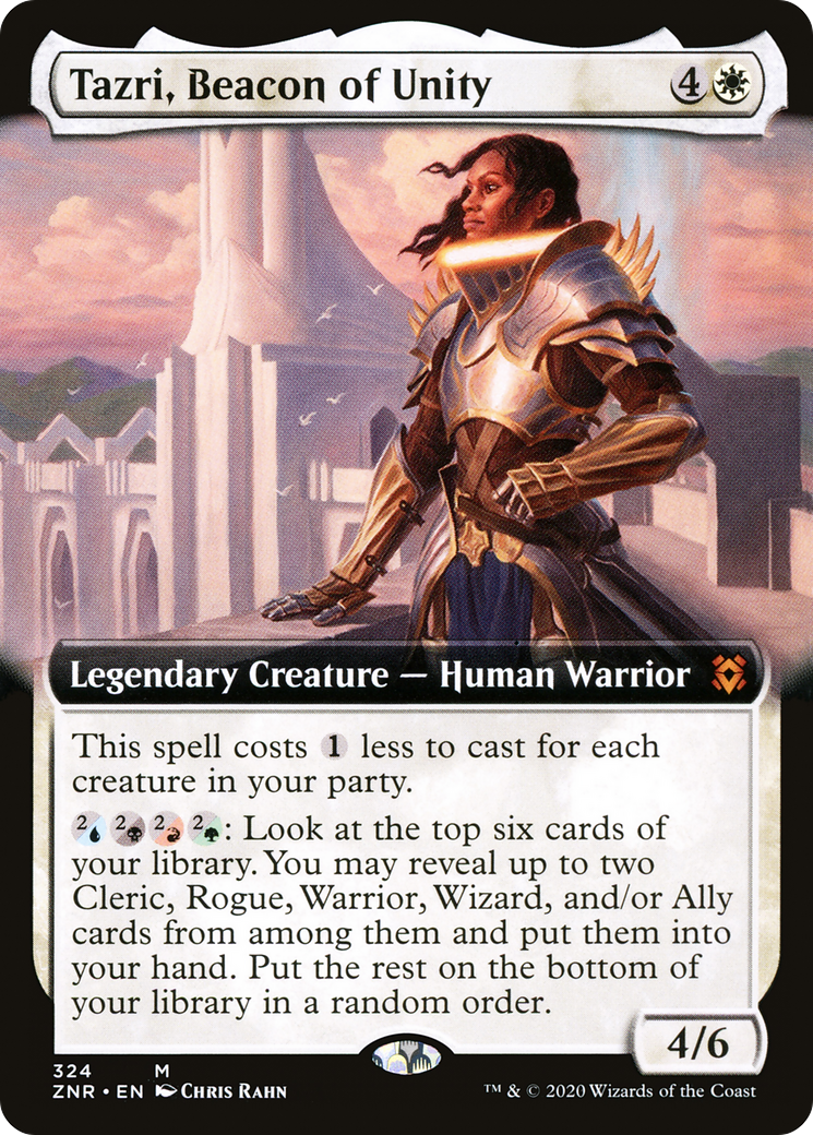 Tazri, Beacon of Unity (Extended Art) (ZNR-324) - Zendikar Rising: (Extended Art)