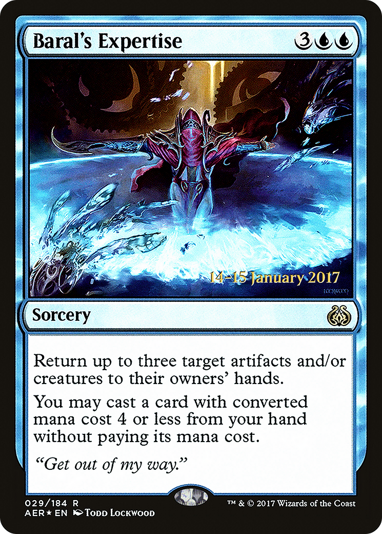 Baral's Expertise (PRE-29S) - Aether Revolt Promos Foil