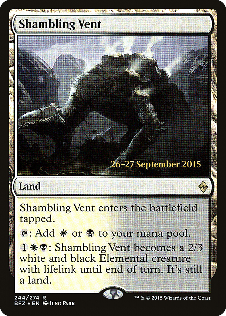 Shambling Vent (PRE-244S) - Battle for Zendikar Promos Foil