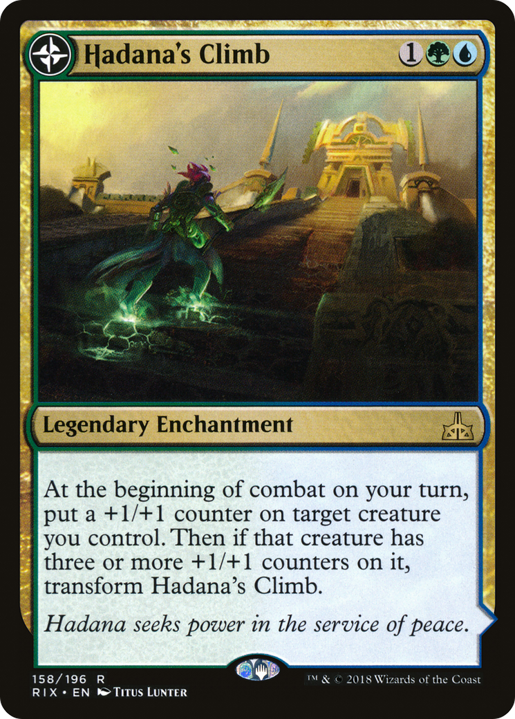 Hadana's Climb (RIX-158) - Rivals of Ixalan: (compasslanddfc) Foil
