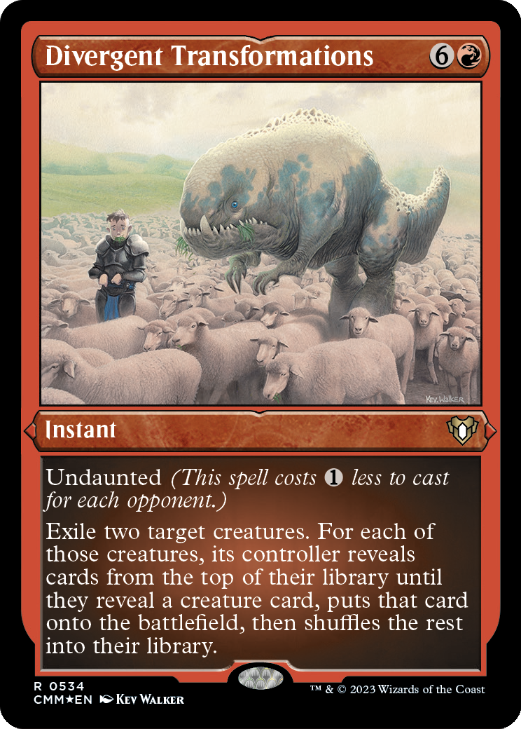 Divergent Transformations (Foil Etched) (CMM-534) - Commander Masters Foil