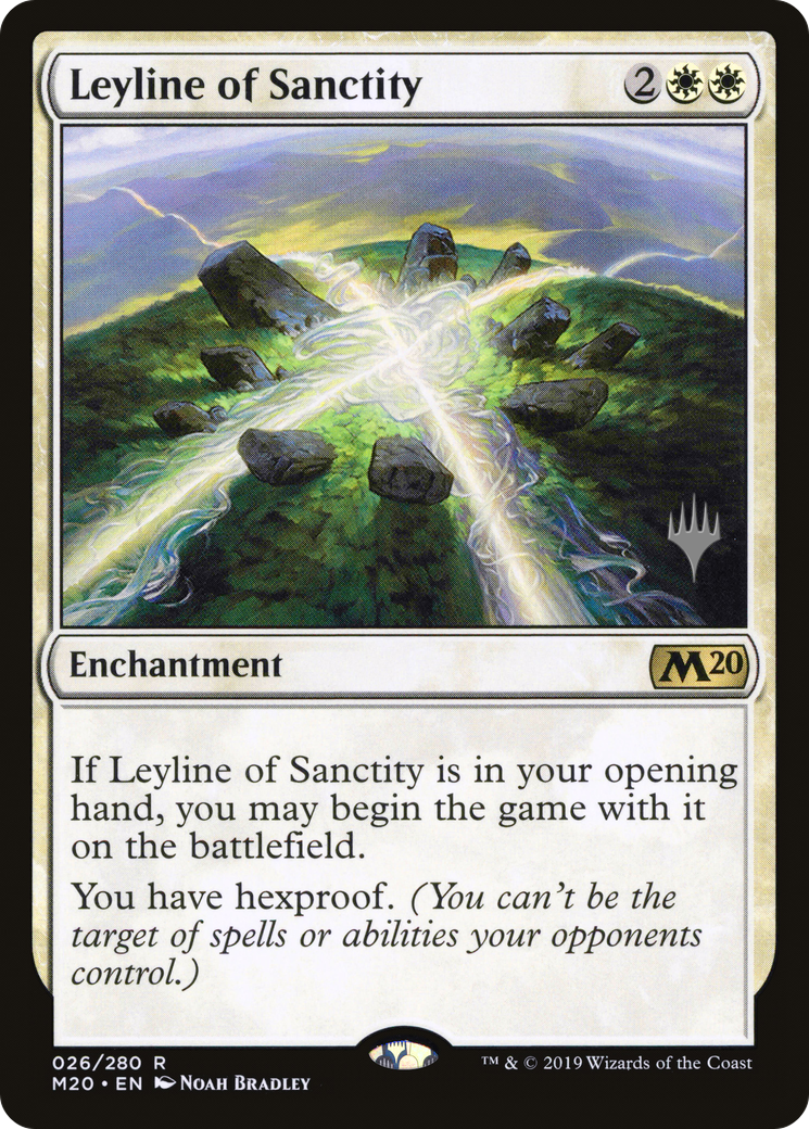 Leyline of Sanctity (PPM20-026) - Core Set 2020 Promos Foil