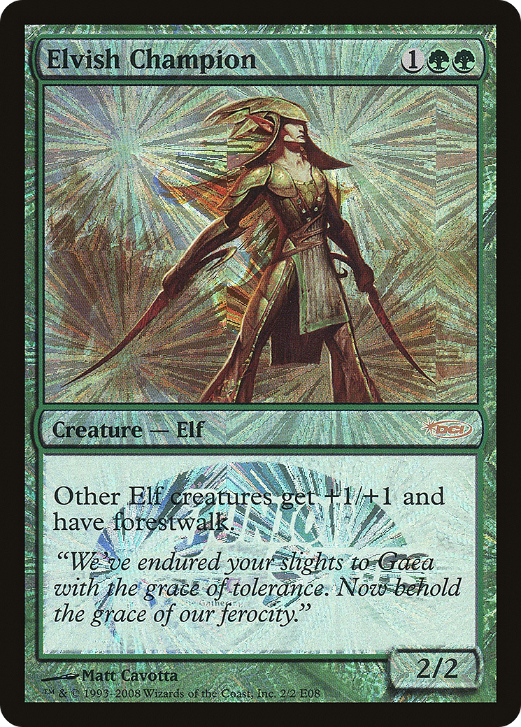 Elvish Champion (Junior Series Europe) (JSS-2E08) - Junior Series Europe Foil