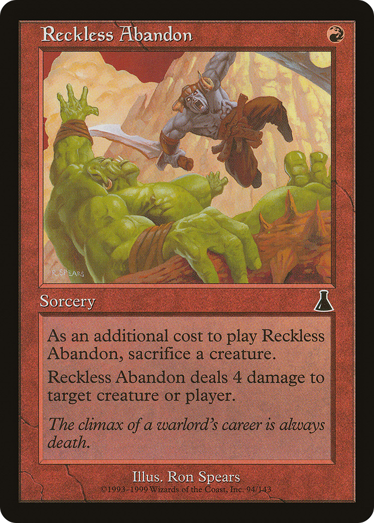 Reckless Abandon (UDS-094) - Urza's Destiny