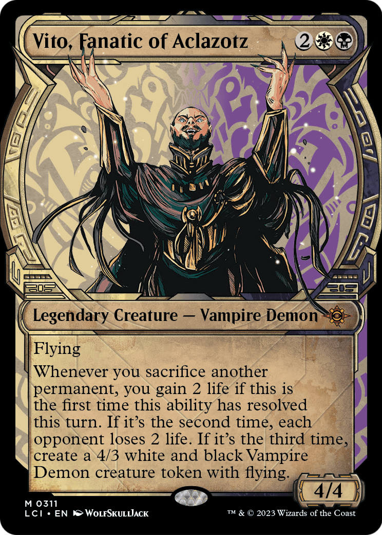Vito, Fanatic of Aclazotz (Showcase) (LCI-311) - The Lost Caverns of Ixalan: (Showcase) Foil