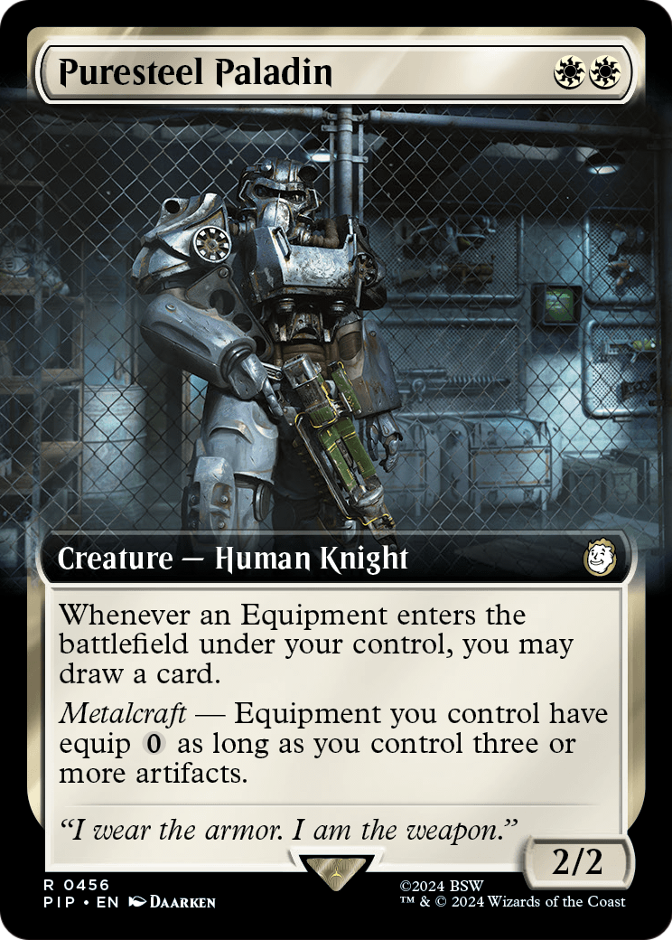 Puresteel Paladin (Extended Art) (PIP-456) - Fallout: (Extended Art) Foil