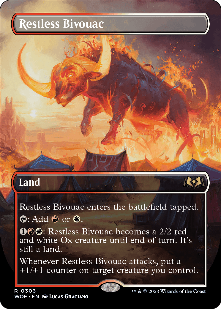 Restless Bivouac (Borderless) (WOE-303) - Wilds of Eldraine