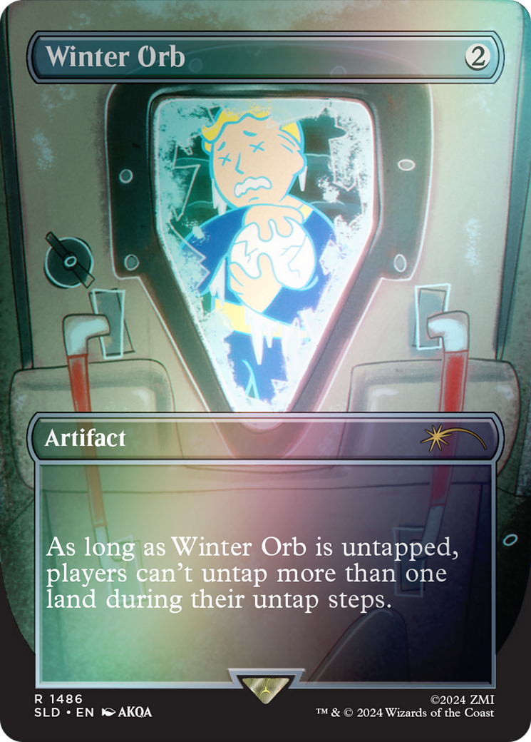 Winter Orb (Rainbow Foil) (SLD-1486) - Secret Lair Drop (Borderless) Foil