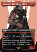 Raubahn, Bull of Ala Mhigo (Borderless) (FIN-388) - FINAL FANTASY Foil