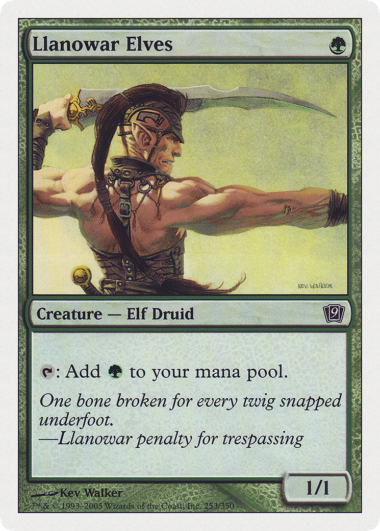 Llanowar Elves (9ED-253) - 9th Edition