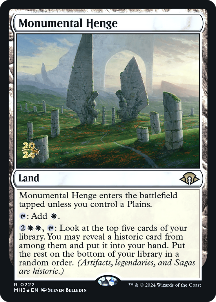 Monumental Henge (PRE-222) - Modern Horizons 3 Promos Foil