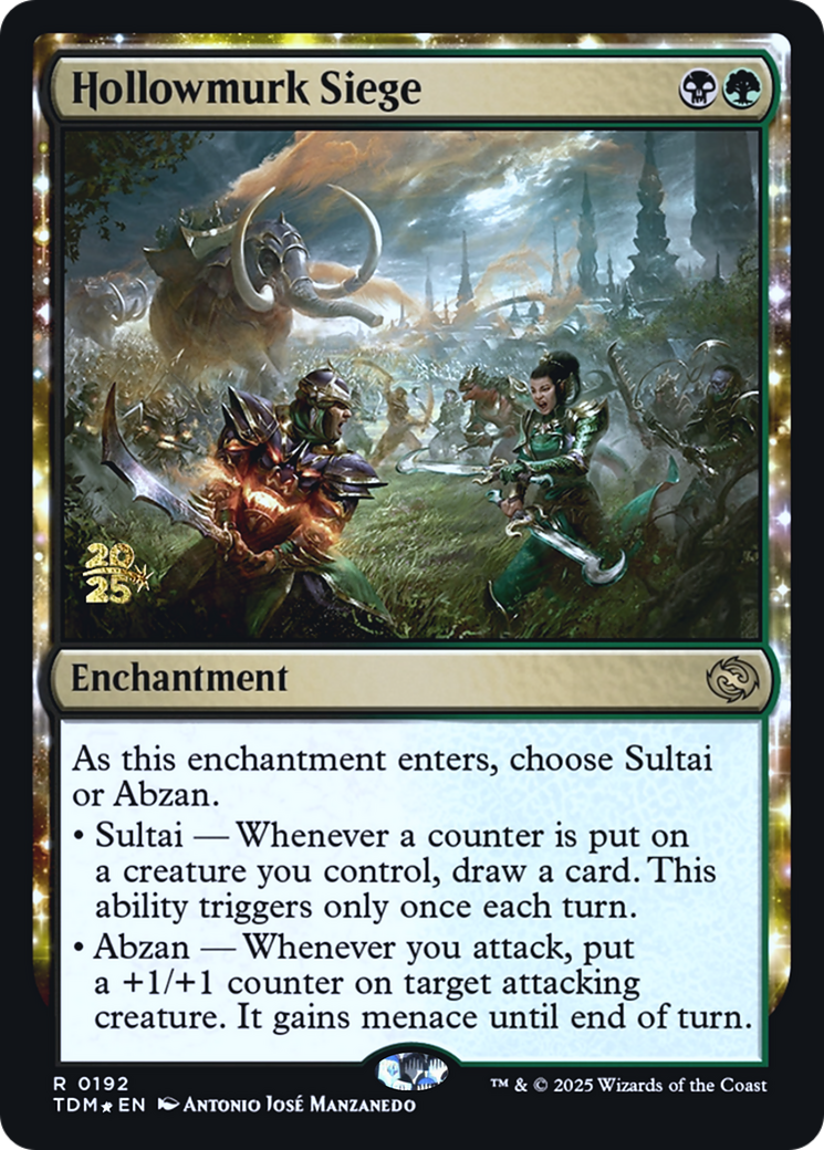 Hollowmurk Siege (PRE-192) - Prerelease Cards: (enchantment) Foil