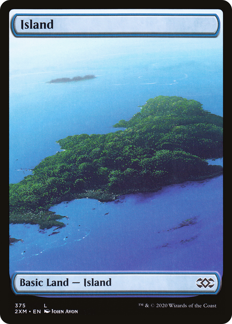 Island (375) (2XM-375) - Double Masters Foil