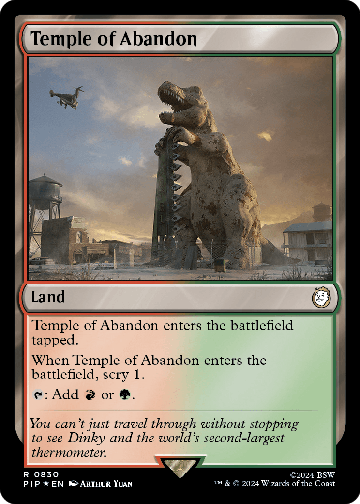 Temple of Abandon (Surge Foil) (PIP-830) - Fallout Foil