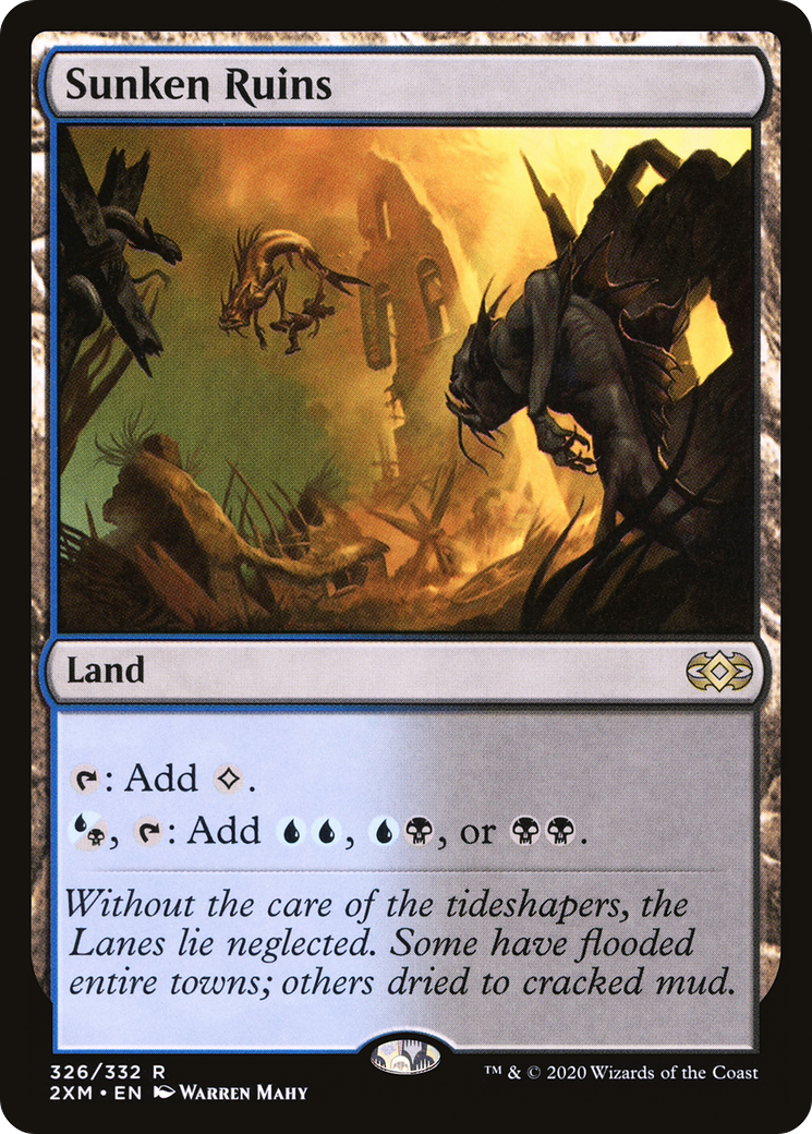 Sunken Ruins (2XM-326) - Double Masters Foil