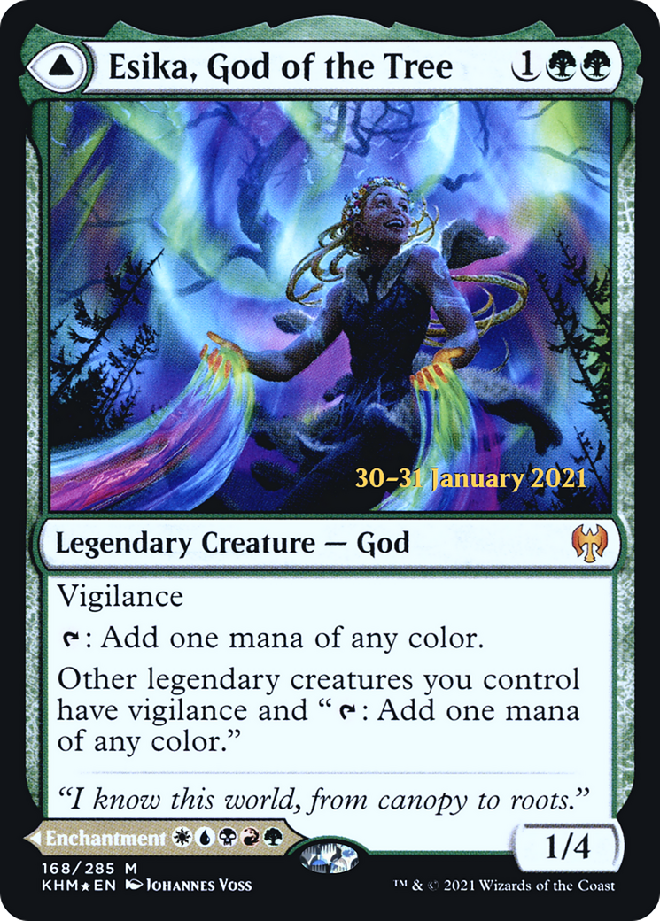 Esika, God of the Tree (PRE-168S) - Kaldheim Promos Foil