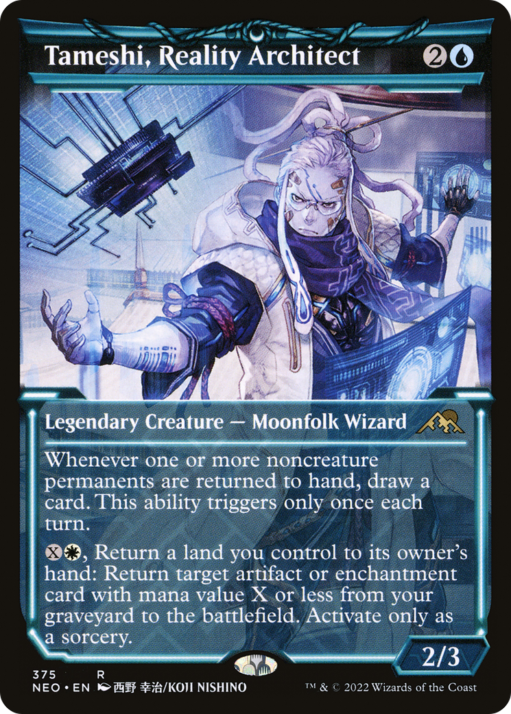 Tameshi, Reality Architect (Showcase) (NEO-375) - Kamigawa: Neon Dynasty: (Showcase) Foil