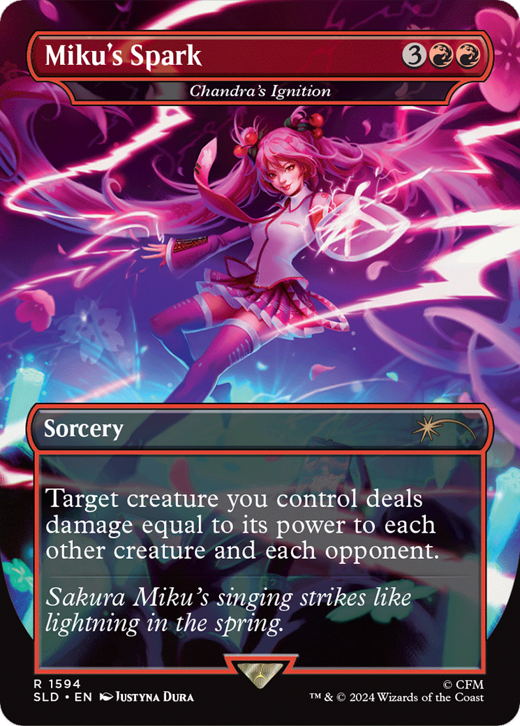 Miku's Spark - Chandra's Ignition (SLD-1594) - Secret Lair Drop / Miku's Spark (Borderless)