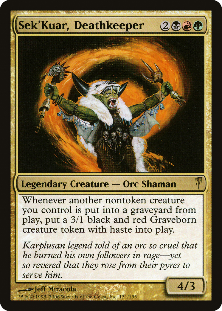 Sek'Kuar, Deathkeeper (CSP-131) - Coldsnap