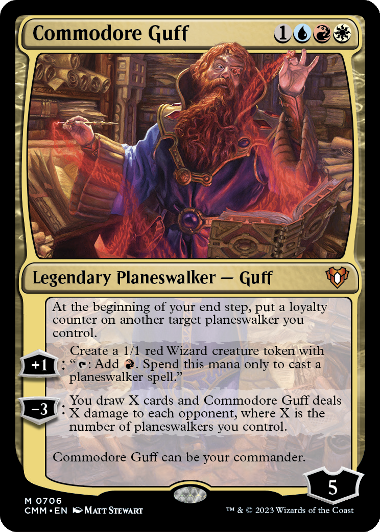Commodore Guff (CMM-706) - Commander Masters Foil