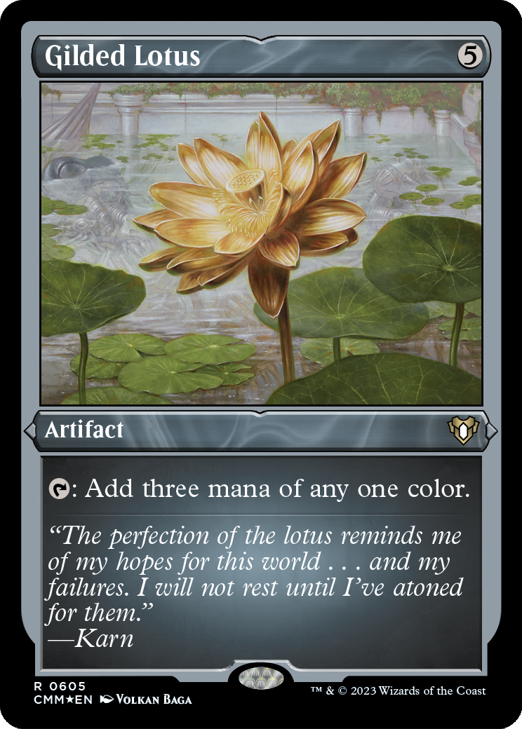 Gilded Lotus (Foil Etched) (CMM-605) - Commander Masters Foil