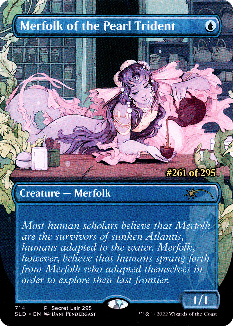 Merfolk of the Pearl Trident (Serial Numbered) (SLD-714) - Secret Lair Drop (Borderless)