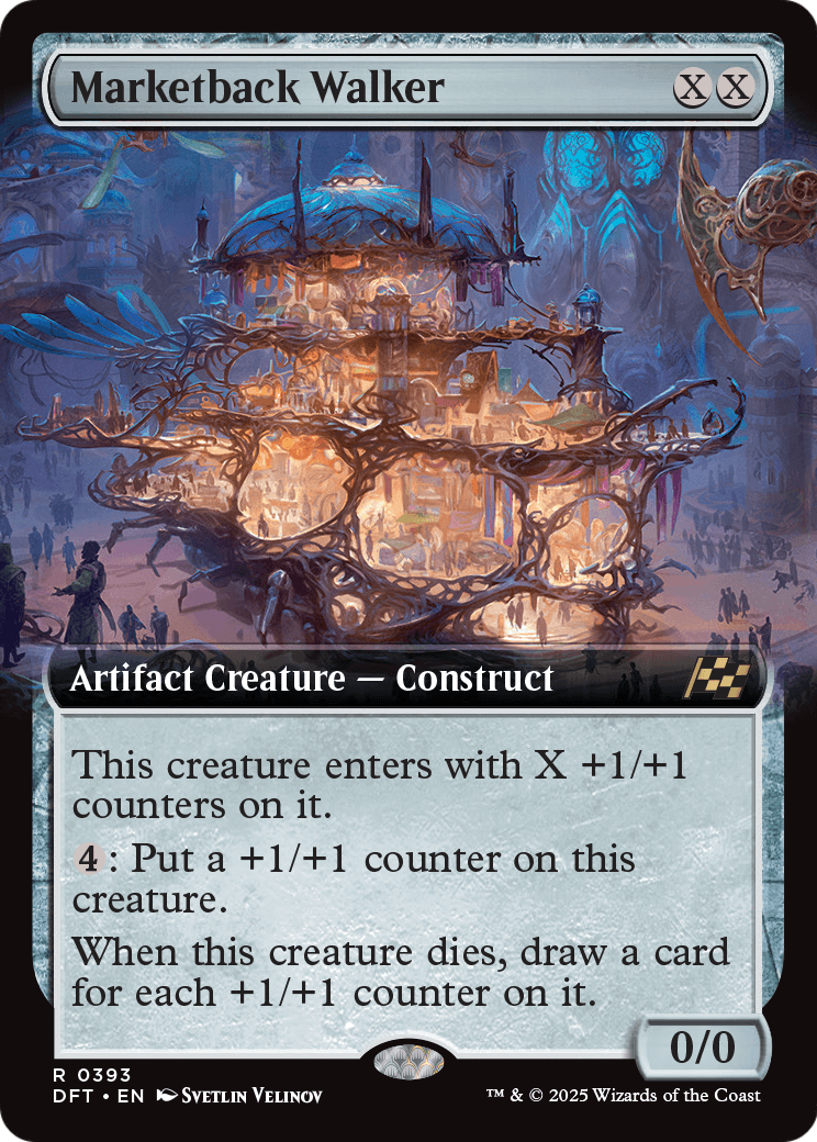 Marketback Walker (Extended Art) (DFT-393) - Aetherdrift: (Extended Art) Foil