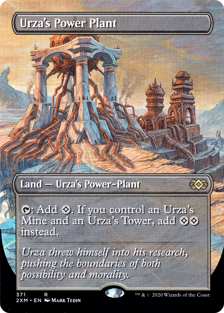 Urza's Power Plant (Borderless) (2XM-371) - Double Masters Foil
